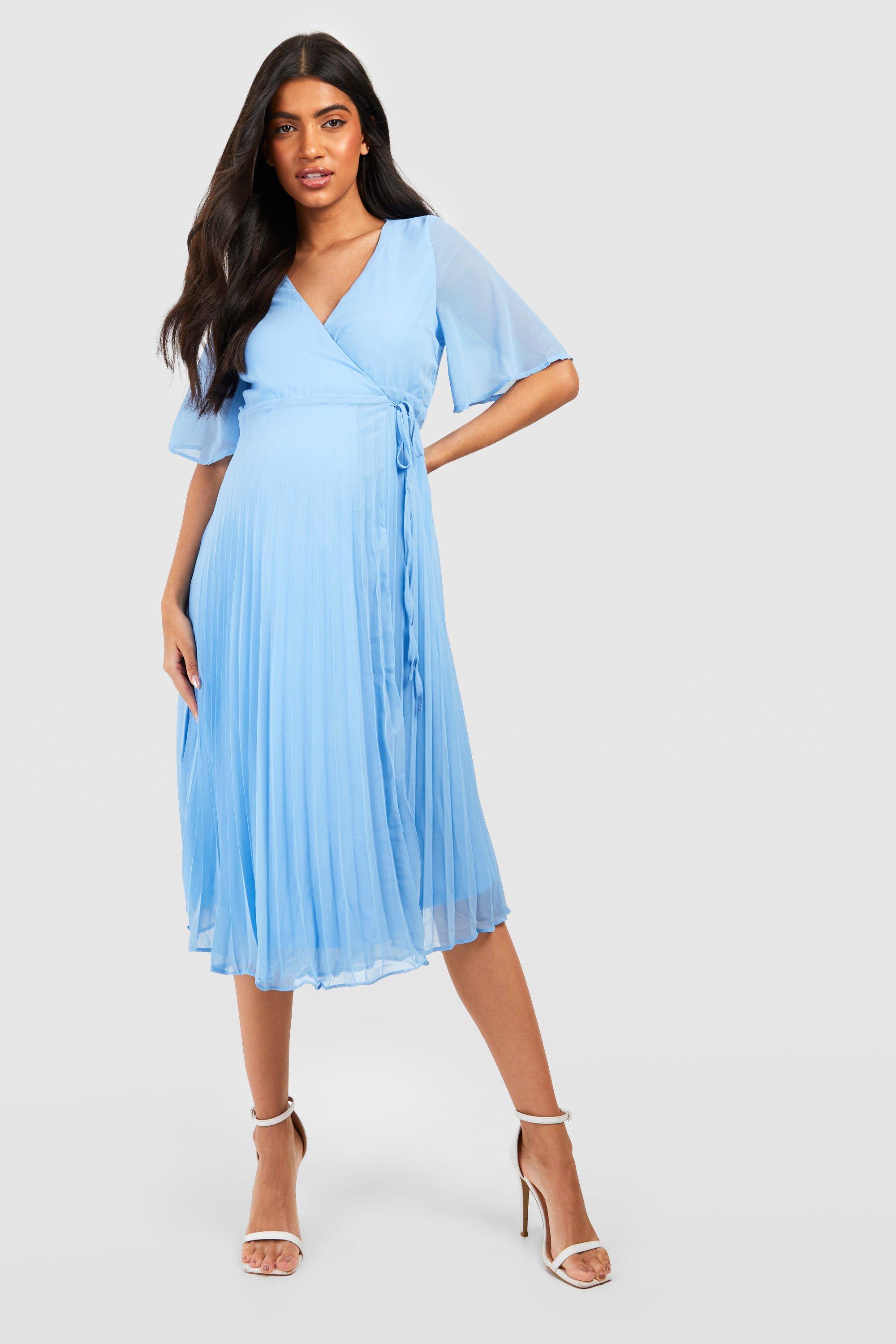 Boohoo baby blue store dress